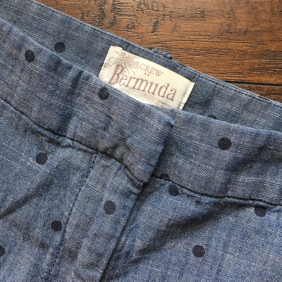 J. Crew Blue Polka Dot Women's Shorts - Picture 2 of 5